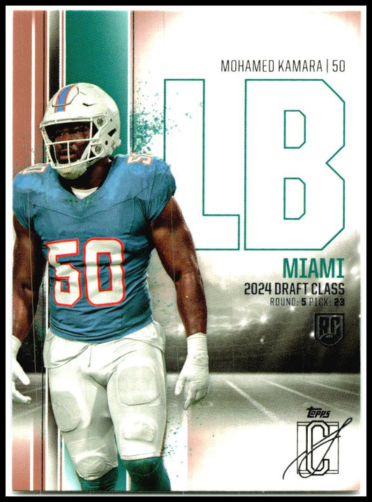 2024 Topps Signature Class Bronze #147 Mohamed Kamara Rookie Miami Dolphins