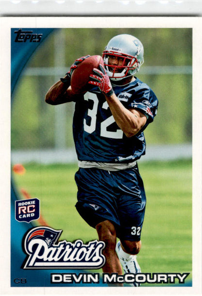 2010 Topps #295 Devin McCourty Rookie New England Patriots