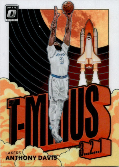 2021-22 Donruss Optic T-Minus 3...2...1... #4 Anthony Davis Los Angeles Lakers