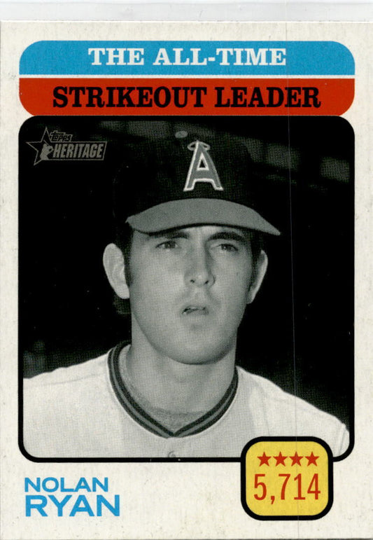 2022 Topps Heritage #473 Nolan Ryan California Angels