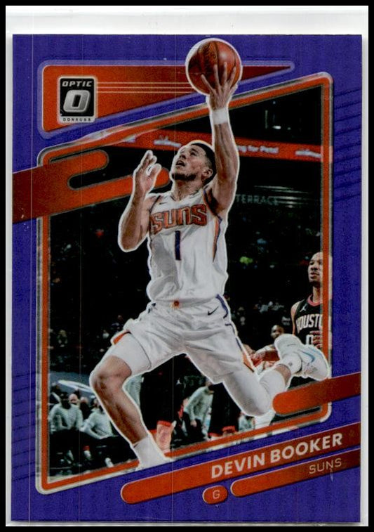 2021-22 Donruss Optic Purple #142 Devin Booker Phoenix Suns