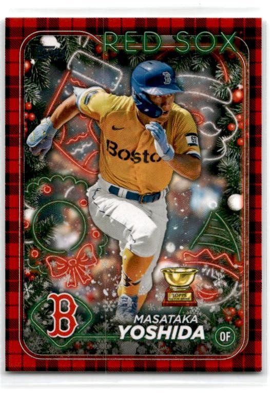 2024 Topps Holiday Plaid #H5 Masataka Yoshida Boston Red Sox