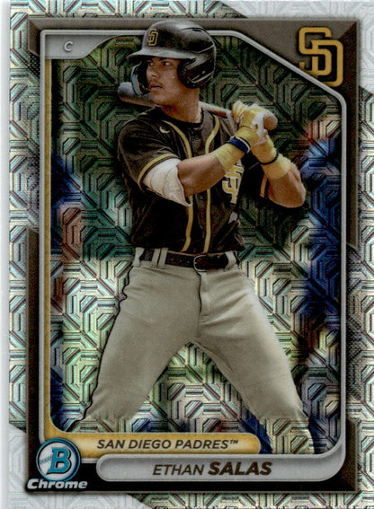 2024 Bowman Chrome Prospects Mojo Refractors #BCP-102 Ethan Salas Padres