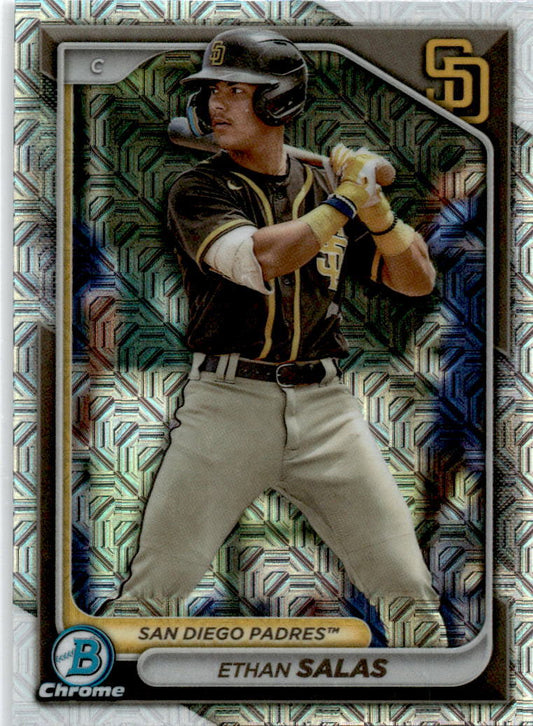 2024 Bowman Chrome Prospects Mojo Refractors #BCP-102 Ethan Salas Padres