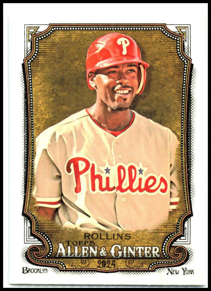 2024 Topps Allen & Ginter #103 Jimmy Rollins Philadelphia Phillies
