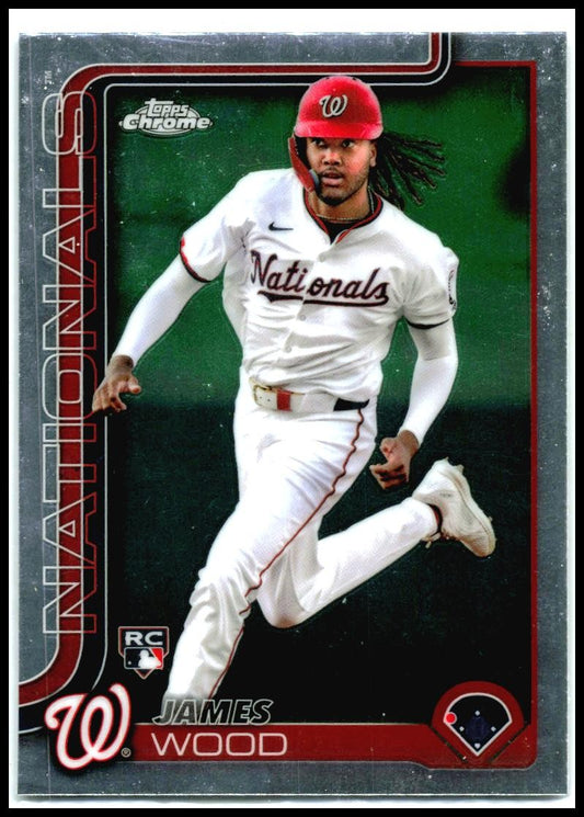2025 Topps Chrome #132 James Wood Washington Nationals