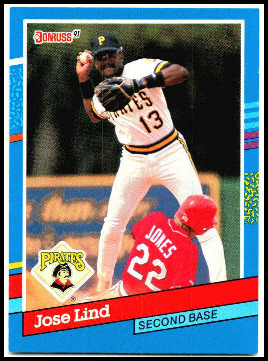 1991 Donruss #58 Jose Lind Pittsburgh Pirates