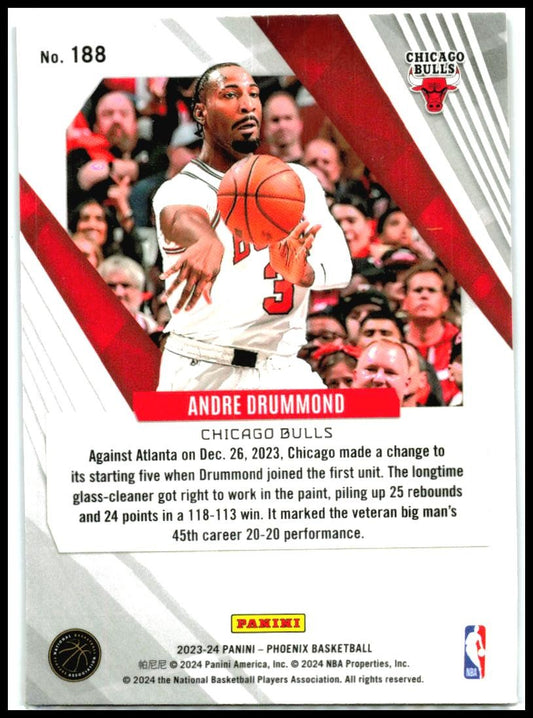 2023-24 Panini Phoenix Phoenix Blue Ice #188 Andre Drummond Chicago Bulls