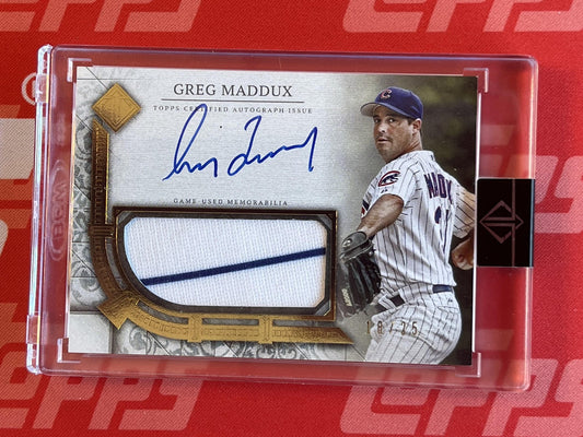 2024 transcendent Collection Auto Relic Variation Greg Maddux Auto /25 Cubs