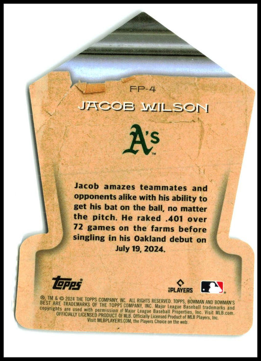 2024 Bowman's Best #FP-4 Jacob Wilson Oakland Athletics
