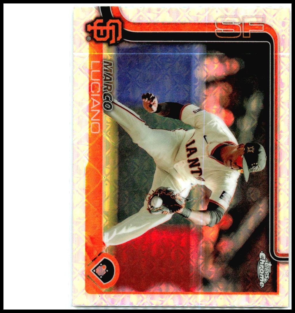 2025 Topps Chrome Logofractor #191 Marco Luciano San Francisco Giants