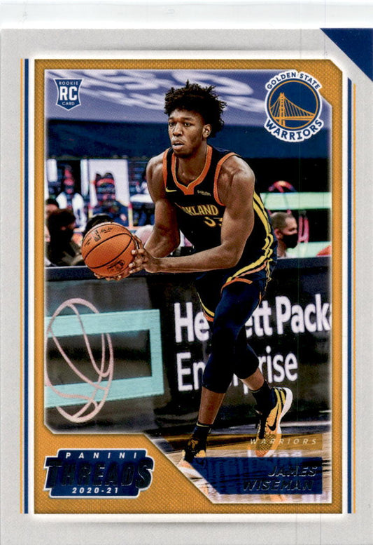 2020-21 Panini Chronicles Threads #93 James Wiseman RC Golden State Warriors