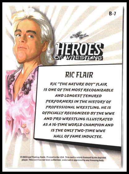 Ric Flair #B-7 2023 Leaf Heroes of Wrestling