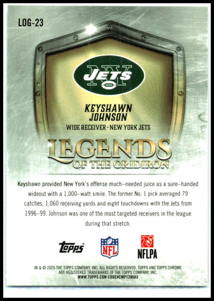 2025 Topps Chrome legends of the gridiron #LOG-23 Keyshawn Johnson