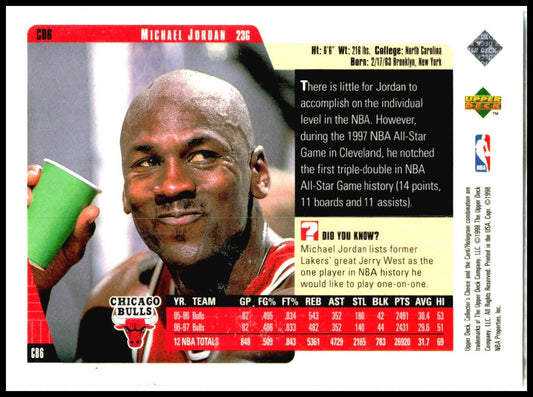 1997-98 Collector's Choice #23 Michael Jordan Chicago Bulls