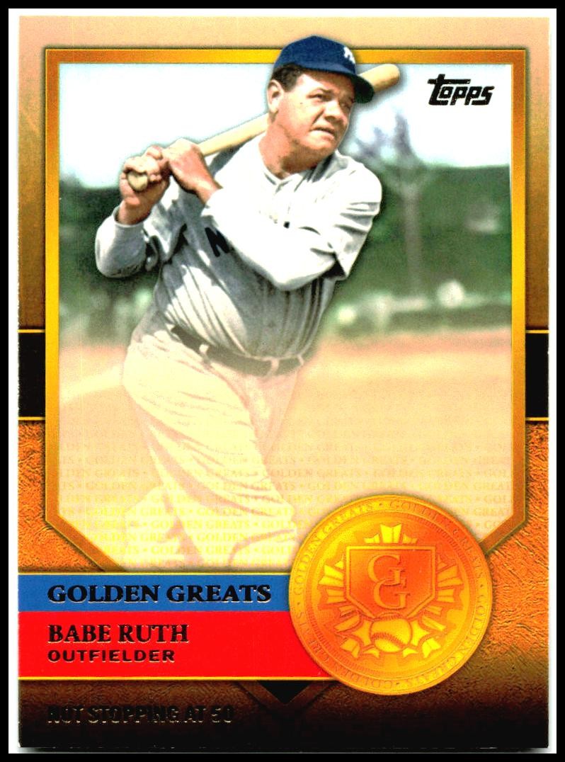 2012 Topps Golden Greats #GG-72 Babe Ruth New York Yankees