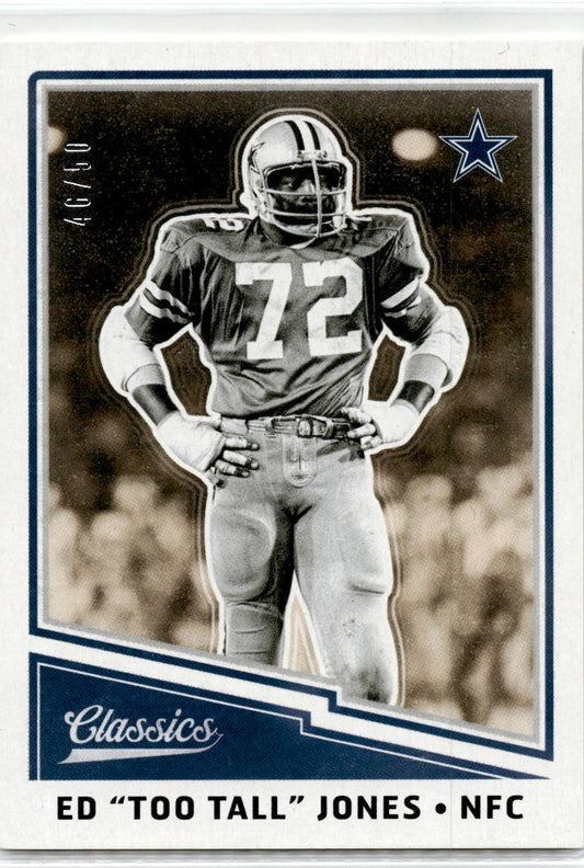 2017 Panini Classics BLACK BACK PARALLEL #171 Ed "Too Tall" Jones #/50 Cowboys