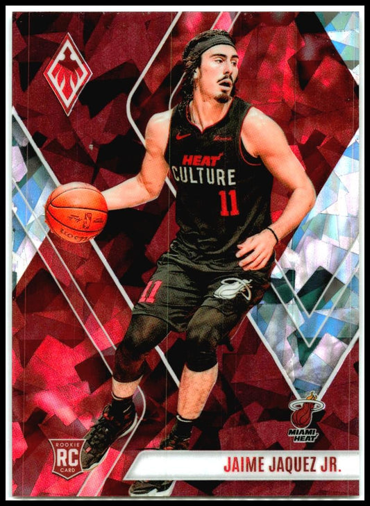 2023-24 Panini Phoenix Phoenix Maroon Ice #280 Jaime Jaquez Jr. Rookie Heat