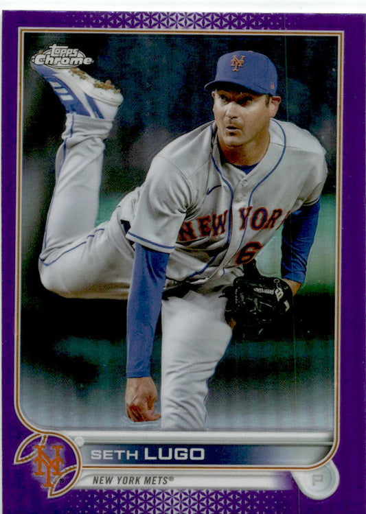 2022 Topps Chrome Update Purple Refractor #USC177 Seth Lugo New York Mets