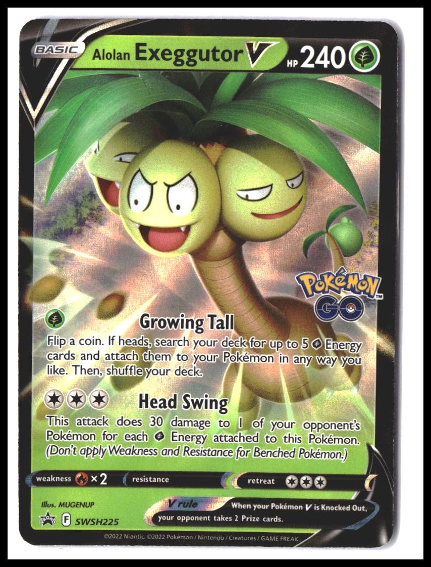 Alolan Exeggutor V #SWSH225 SWSH: Sword & Shield Promo Cards Promo