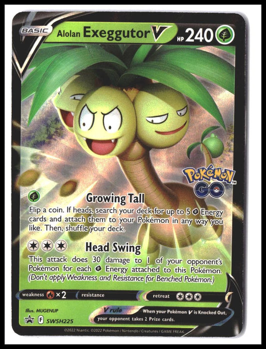 Alolan Exeggutor V #SWSH225 SWSH: Sword & Shield Promo Cards Promo