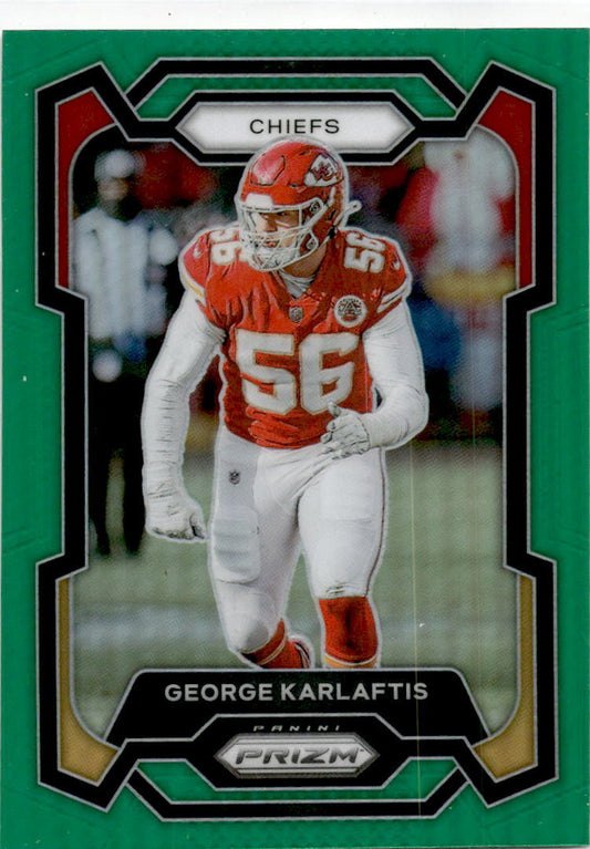 2023 Panini Prizm Green #143 George Karlaftis Kansas City Chiefs