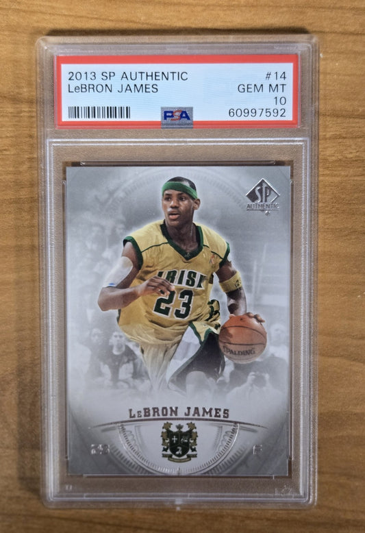 2013-14 SP Authentic #14 LeBron James St. Vincent-St. Mary Fighting Irish