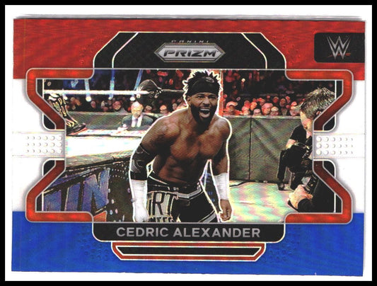 Cedric Alexander #69 2022 Panini Prizm WWE Red, White and Blue