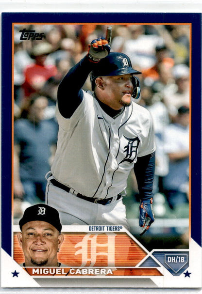 2023 Topps Blue #24 Miguel Cabrera Detroit Tigers