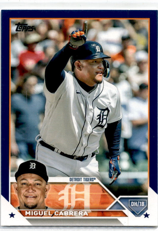 2023 Topps Blue #24 Miguel Cabrera Detroit Tigers
