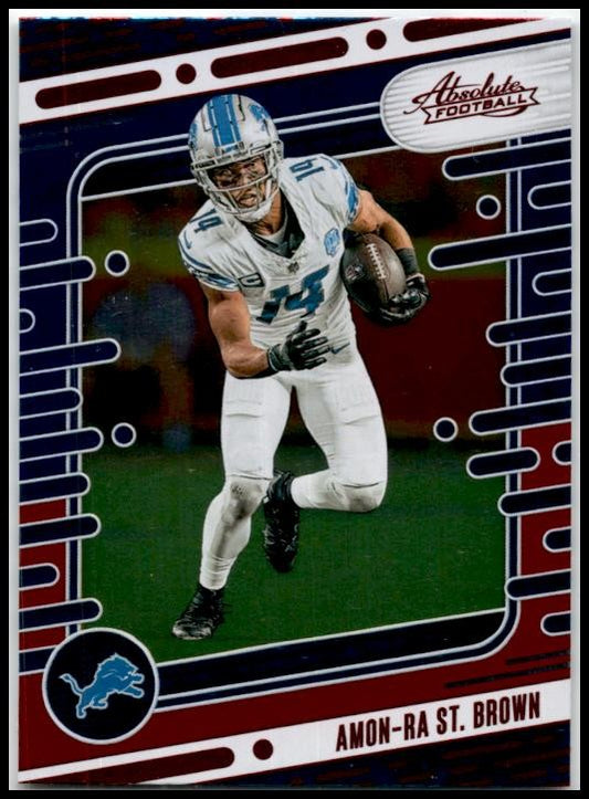 2024 Panini Absolute Red and Blue #33 Amon-Ra St. Brown Detroit Lions
