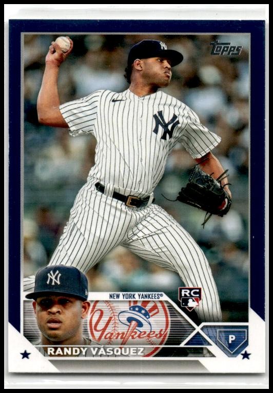2023 Topps Update Royal Blue #US56 Randy Vásquez New York Yankees