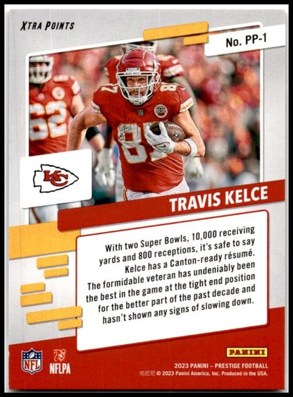 2023 Panini Prestige Prestigious Pros #PP-1 Travis Kelce Kansas City Chiefs