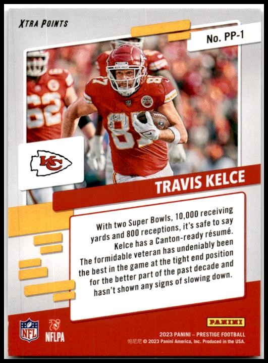 2023 Panini Prestige Prestigious Pros #PP-1 Travis Kelce Kansas City Chiefs