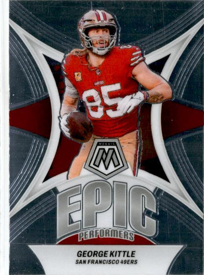 2024 Panini Mosaic Epic Performers #EP-GK George Kittle San Francisco 49ers
