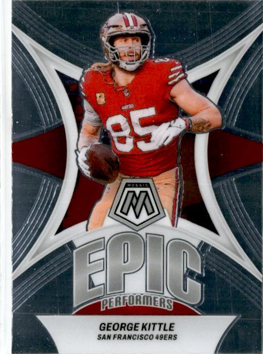 2024 Panini Mosaic Epic Performers #EP-GK George Kittle San Francisco 49ers