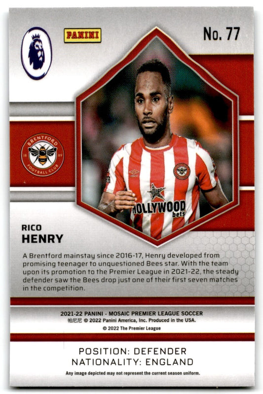 2021 Mosaic Rico Henry Rookie Brentford #77