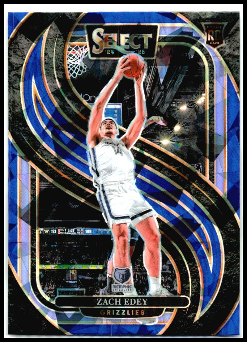 2024-25 Panini Select #192 Zach Edey Rookie Memphis Grizzlies