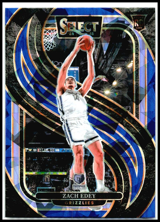 2024-25 Panini Select #192 Zach Edey Rookie Memphis Grizzlies