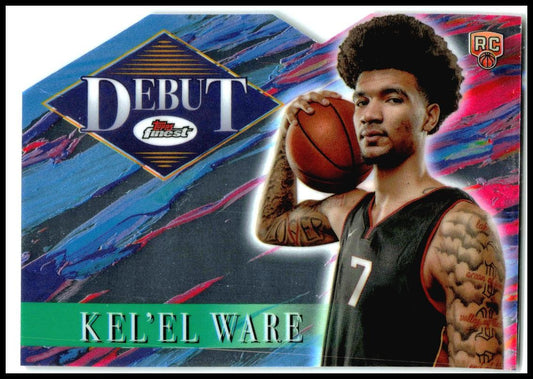 2024-25 Finest Debut #D-14 Kel'el Ware Miami Heat