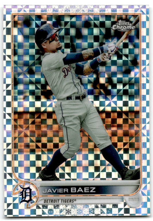 2022 Topps Chrome X-Factor Javier Baez Detroit Tigers #147