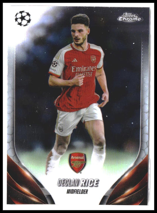 Declan Rice #6 2023-24 Topps Chrome UEFA Club Competitions