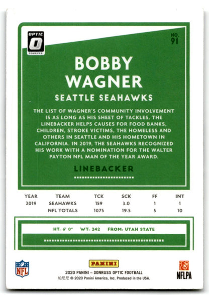 2020 Donruss Optic Bobby Wagner Seattle Seahawks #91