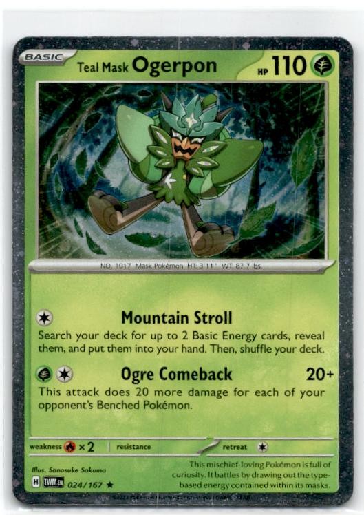 # Teal Mask Ogerpon 024/167 Holo Rare Twilight Masquerade