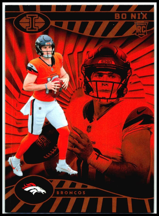 2024 Panini Illusions Orange Trophy Collection #22 Bo Nix Denver Broncos