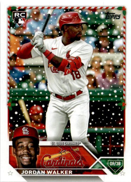 2023 Topps Holiday #H154 Jordan Walker Rookie St. Louis Cardinals
