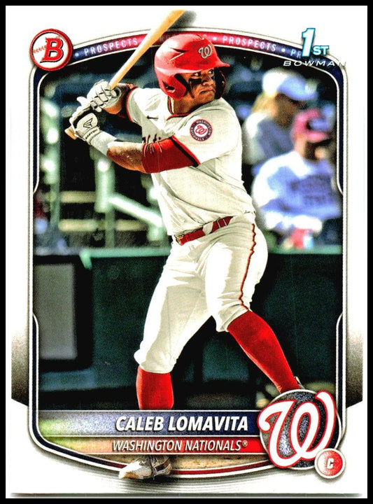 2025 Bowman Prospects #BP-120 Caleb Lomavita Washington Nationals