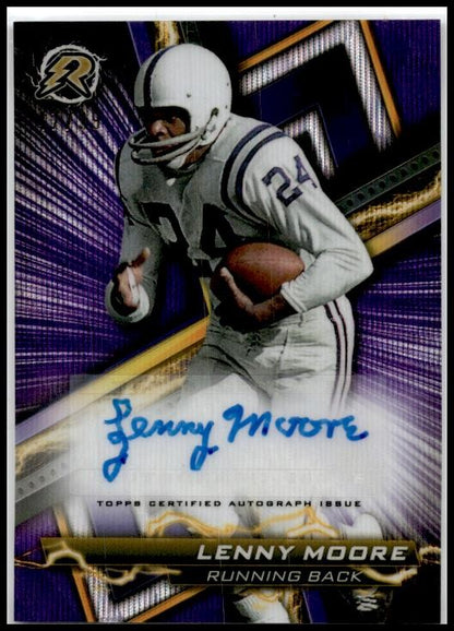 2024 Topps Composite Purple Surge Auto /199 #RA-LM Lenny Moore Colts