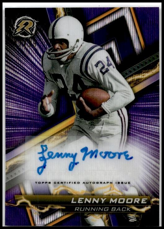 2024 Topps Composite Purple Surge Auto /199 #RA-LM Lenny Moore Colts