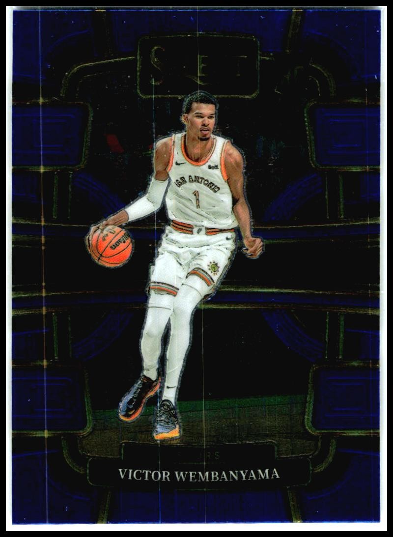 2023-24 Panini Select Blue #87 Victor Wembanyama Rookie San Antonio Spurs